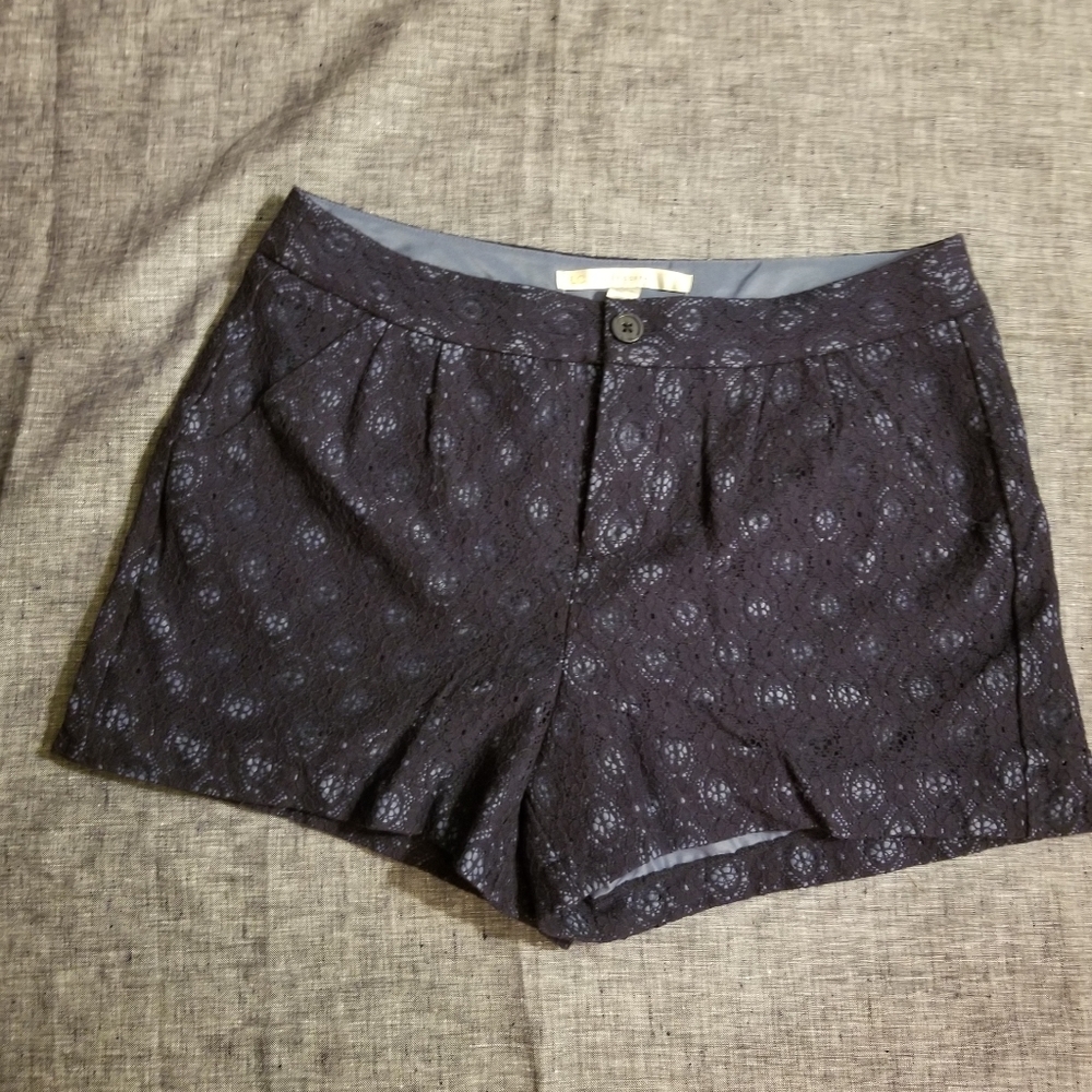 Lauren Conrad navy blue dress shorts 3"